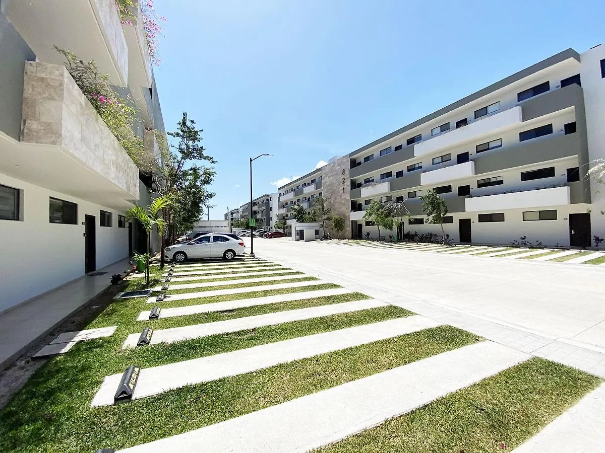 Departamento Brisa Tropical En Residencial De Lujo Lejlighed Playa del Carmen Mexico