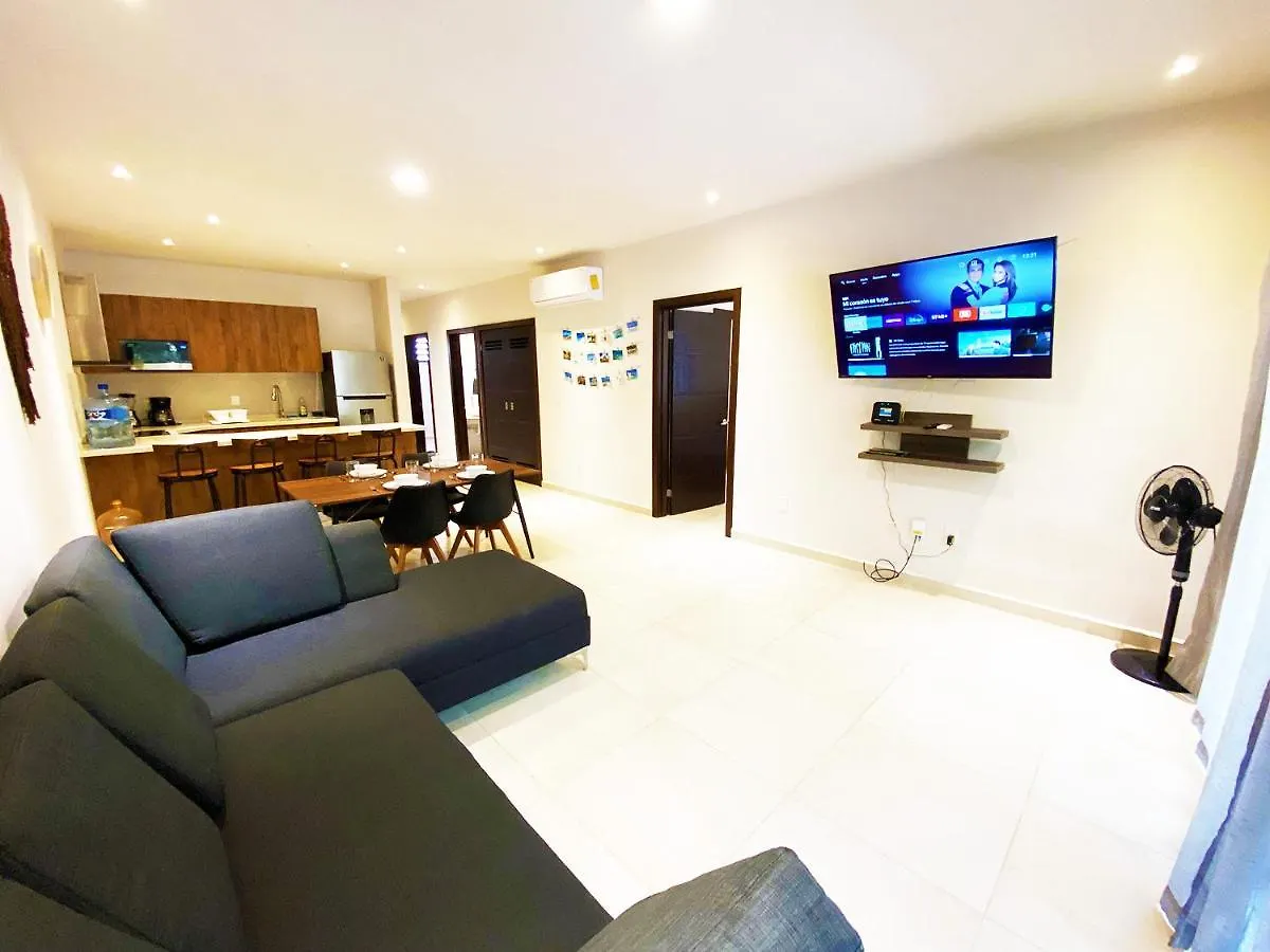 Departamento Brisa Tropical En Residencial De Lujo Lejlighed Playa del Carmen