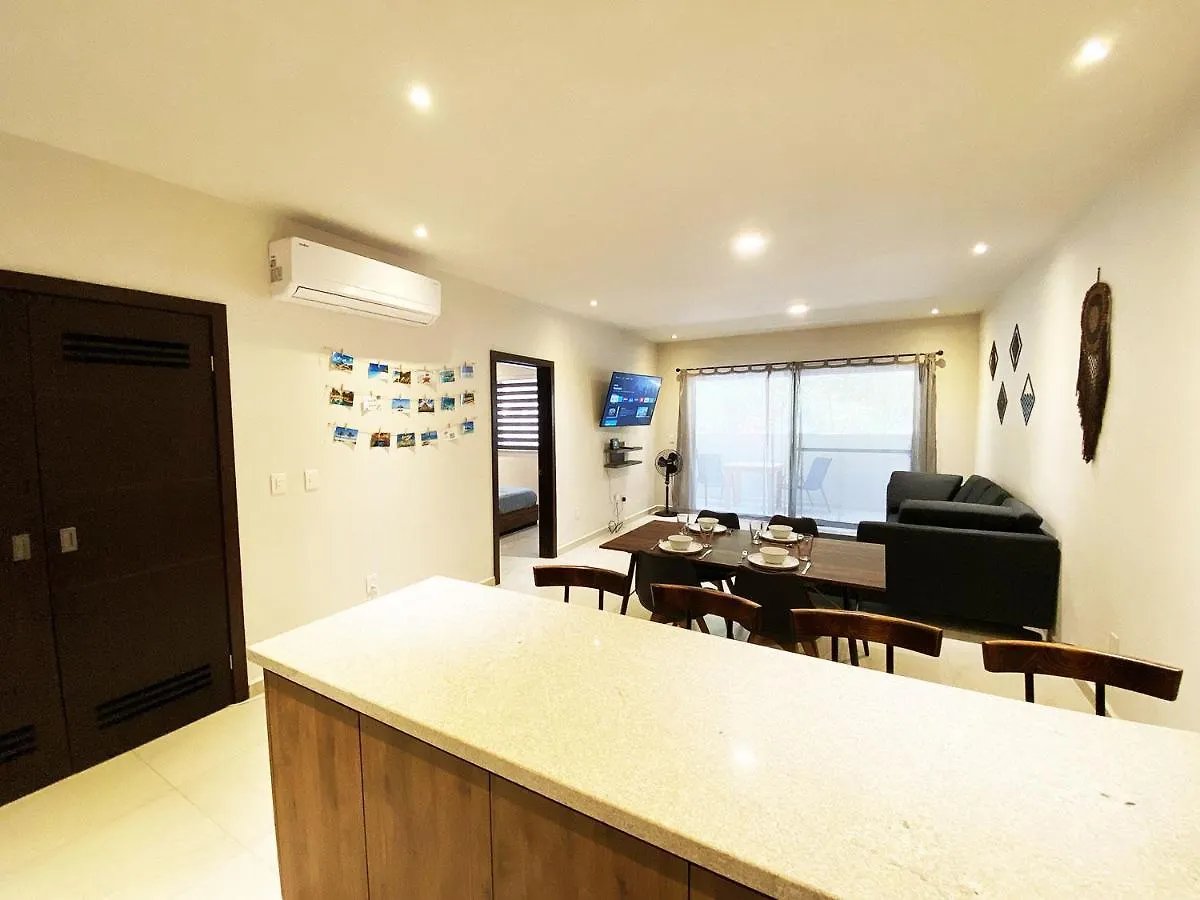 Departamento Brisa Tropical En Residencial De Lujo Apartamento Playa del Carmen México